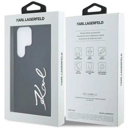 Kup Etui Karl Lagerfeld Silicone Metal Signature Logo do Samsung Galaxy S25 Ultra černé - KLD21926 - {ean13} - Sklep Home Screen