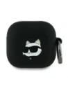 Karl Lagerfeld KLA4RUNCHK Apple AirPods 4 tok Szilikon Choupette Fej 3D fekete