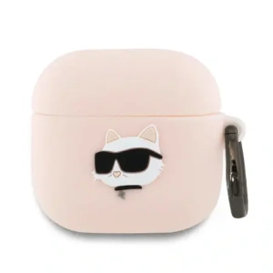 Kup Etui Karl Lagerfeld KLA4RUNCHP Apple AirPods 4 cover Silicone Choupette Head 3D różowy/pink - KLD21928 - {ean13} - Sklep Home Screen