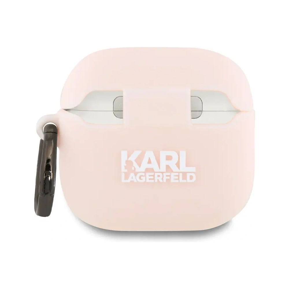 Etui Karl Lagerfeld KLA4RUNCHP Apple AirPods 4 cover Silicone Choupette Head 3D różowy/pink