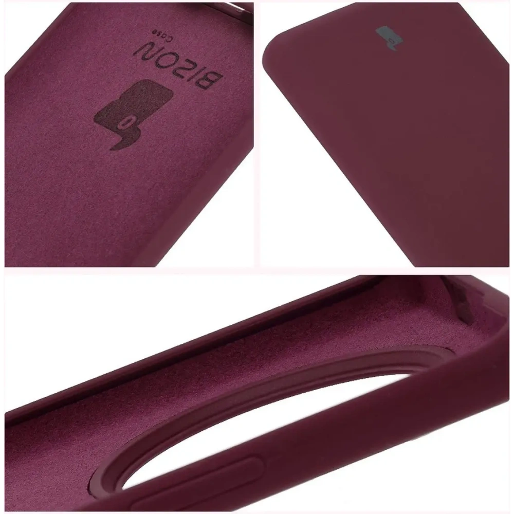 Silikonowe etui Bizon Soft Case do Honor Magic7 Lite ciemnofioletowe