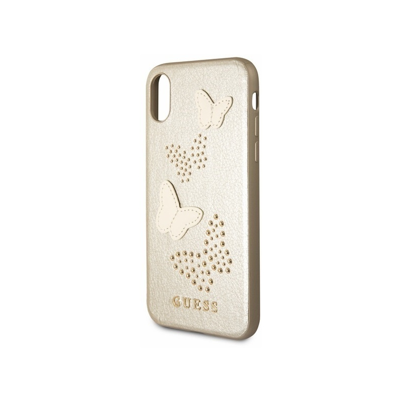 Buy Guess GUHCPXPBUBE Apple iPhone X beżowy hard case Studs & Sparkles - 3700740407318 - GUE482BEI - Homescreen.pl