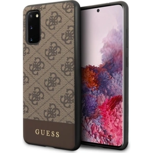 Kup Etui Guess GUHCS62G4GLBR Samsung Galaxy S20 G980 barna/brown kemény tok 4G Stripe Collection - GUE483BR - {ean13} - Sklep Home Screen