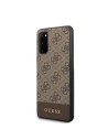 Kup Etui Guess GUHCS62G4GLBR Samsung Galaxy S20 G980 brązowy/brown hard case 4G Stripe Collection - GUE483BR - {ean13} - Sklep Home Screen