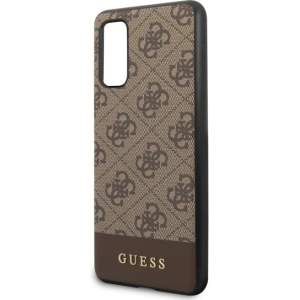 Kup Etui Guess GUHCS62G4GLBR Samsung Galaxy S20 G980 barna/brown kemény tok 4G Stripe Collection - GUE483BR - {ean13} - Sklep Home Screen