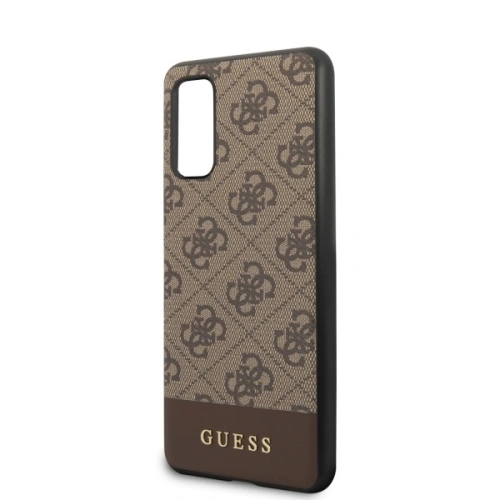 Kup Etui Guess GUHCS62G4GLBR Samsung Galaxy S20 G980 maro/brown hard case 4G Stripe Collection - GUE483BR - {ean13} - Sklep Home Screen