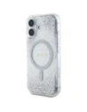 Kup Guess HC Resin Bottom Glitter Apple iPhone 16 MagSafe argintiu - GUE4333 - {ean13} - Sklep Home Screen