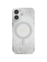 Buy Guess HC Resin Bottom Glitter Apple iPhone 16 MagSafe silver - GUE4333 - {ean13} - Home Screen Store Europe