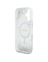 Buy Guess HC Resin Bottom Glitter Apple iPhone 16 MagSafe silver - GUE4333 - {ean13} - Home Screen Store Europe