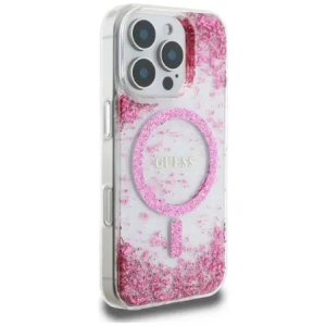 Kup Etui Guess HC Resin Bottom Glitter do Apple iPhone 16 Pro MagSafe różowy - GUE4336 - {ean13} - Sklep Home Screen