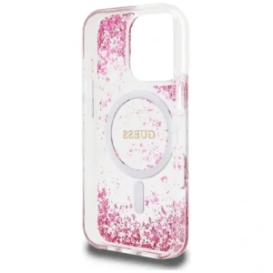 Kup Etui Guess HC Resin Bottom Glitter do Apple iPhone 16 Pro MagSafe różowy - GUE4336 - {ean13} - Sklep Home Screen