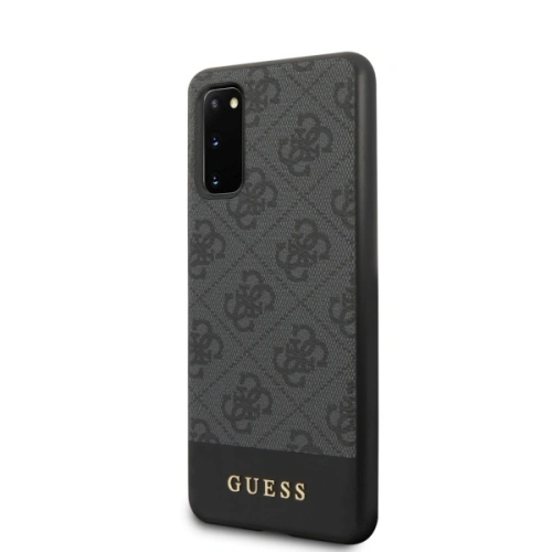 Buy Guess GUHCS62G4GLGR Samsung Galaxy S20 G980 grey hard case 4G Stripe Collection - GUE484GRY - {ean13} - Home Screen Store Europe