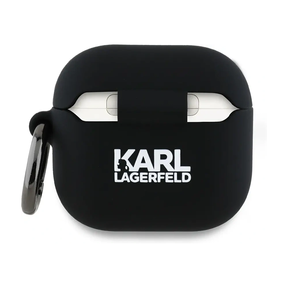Etui Karl Lagerfeld KLA4RUNIKK Apple AirPods 4 cover Silicone Karl Head 3D czarny/black