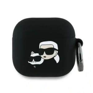 Kup Karl Lagerfeld KLA4RUNKCHK Apple AirPods 4 Hülle Silikon Karl&Chaupette Kopf 3D schwarz - KLD21930 - {ean13} - Sklep Home Screen