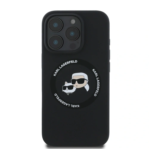 Kup Etui Karl Lagerfeld KLHMP16LSKCHTCK Apple iPhone 16 Pro hardcase Silicone Karl&Choupette Heads MagSafe czarny/black - KLD21931 - {ean13} - Sklep Home Screen