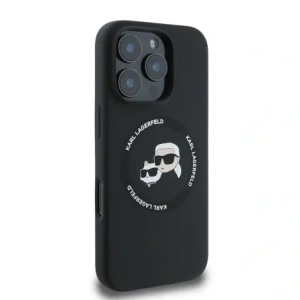 Kup Etui Karl Lagerfeld KLHMP16LSKCHTCK Apple iPhone 16 Pro hardcase Silicone Karl&Choupette Heads MagSafe czarny/black - KLD21931 - {ean13} - Sklep Home Screen