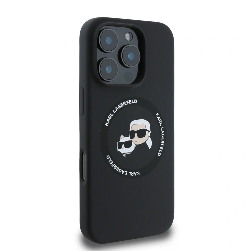 Kup Etui Karl Lagerfeld KLHMP16LSKCHTCK Apple iPhone 16 Pro hardcase Silicone Karl&Choupette Heads MagSafe czarny/black - KLD21931 - {ean13} - Sklep Home Screen