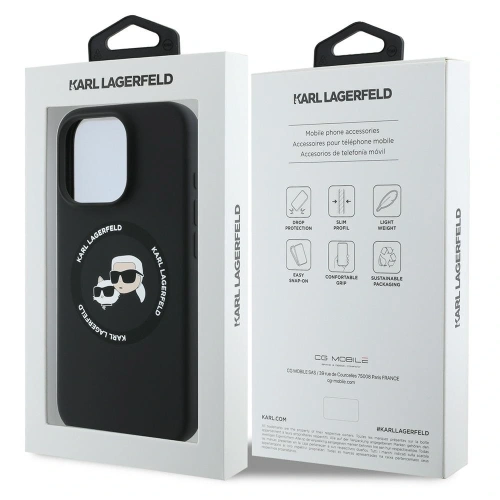 Kup Etui Karl Lagerfeld KLHMP16LSKCHTCK Apple iPhone 16 Pro hardcase Silicone Karl&Choupette Heads MagSafe czarny/black - KLD21931 - {ean13} - Sklep Home Screen