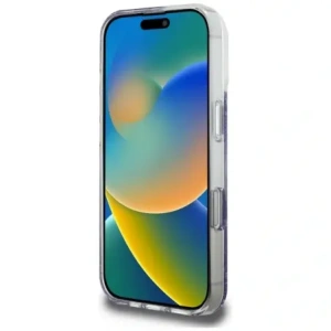 Etui Guess HC Resin Bottom Glitter do Apple iPhone 16 Pro Max MagSafe fioletowy