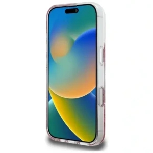 Etui Guess HC Resin Bottom Glitter do Apple iPhone 16 Pro Max MagSafe różowy