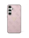 Etui Guess Hot Stamp 4G Pattern Triangle Metal Logo do Samsung Galaxy S25 różowy
