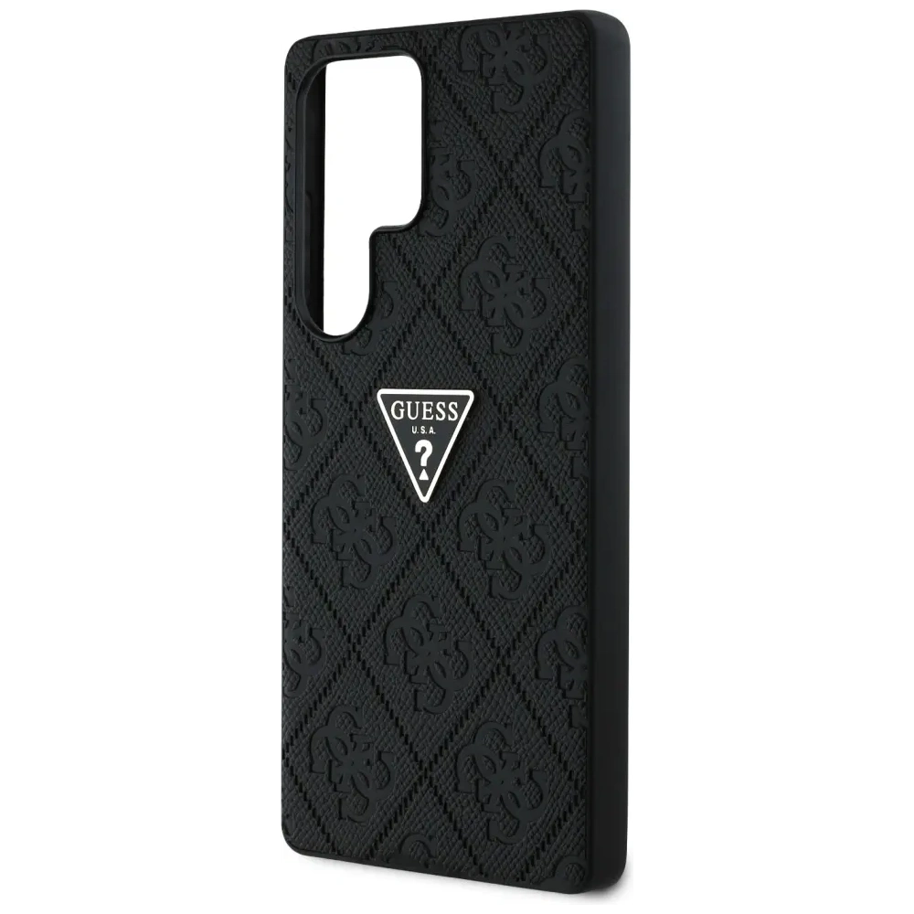 Etui Guess Hot Stamp 4G Pattern Triangle Metal Logo do Samsung Galaxy S25 Ultra czarny