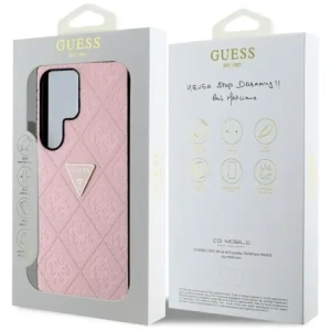 Buy Guess Hot Stamp 4G Pattern Triangle Metal Logo Samsung Galaxy S25 Ultra pink - GUE4344 - {ean13} - Home Screen Store Europe