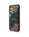 Kup Guess Piele 4G Imprimare cu Flori Logo Metalic Clasic MagSafe Samsung Galaxy S25 negru - GUE4345 - {ean13} - Sklep Home Screen