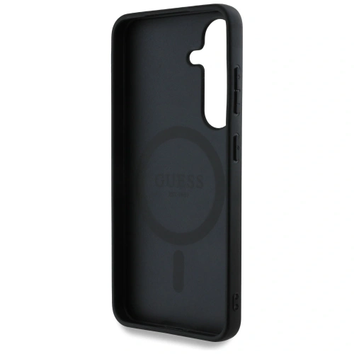 Kup Guess Bőr 4G Virág Mintás Fém Klasszikus Logó MagSafe Samsung Galaxy S25 fekete - GUE4345 - {ean13} - Sklep Home Screen
