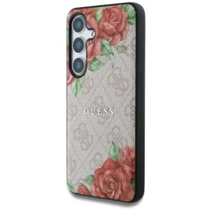 Kup Guess Piele 4G Flori Imprimare Metal Logo Clasic MagSafe Samsung Galaxy S25 roz - GUE4346 - {ean13} - Sklep Home Screen