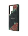 Kup Guess Piele 4G Flori Print Metal Clasic Logo MagSafe Samsung Galaxy S25 Ultra negru - GUE4347 - {ean13} - Sklep Home Screen