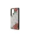 Buy Guess Leather 4G Flowers Print Metal Classic Logo MagSafe Samsung Galaxy S25 Ultra pink - 3666339449292 - {ean13} - Home Screen Store Europe