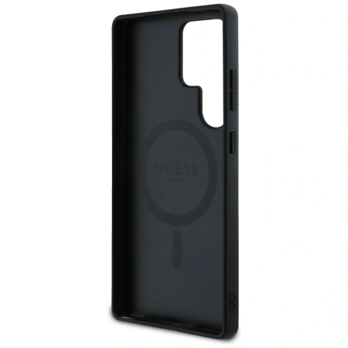 Kup Guess Bőr 4G Virág Mintás Fém Klasszikus Logó MagSafe Samsung Galaxy S25 Ultra rózsaszín - 3666339449292 - {ean13} - Sklep Home Screen