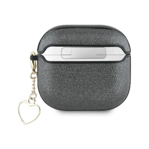Kup Guess Metallic Script Charm Apple AirPods 4 schwarz - 3666339452032 - {ean13} - Sklep Home Screen