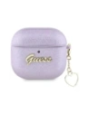 Etui Guess Metallic Script Charm do Apple AirPods 4 fialové