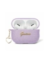 Kup Etui Guess Metallic Script Charm do Apple AirPods 4 fioletowy - 3666339452063 - {ean13} - Sklep Home Screen
