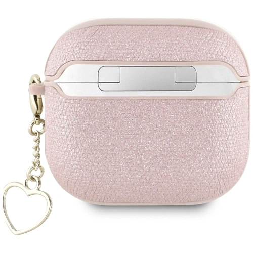 Kup Etui Guess Metallic Script Charm do Apple AirPods 4 růžové - 3666339452049 - {ean13} - Sklep Home Screen