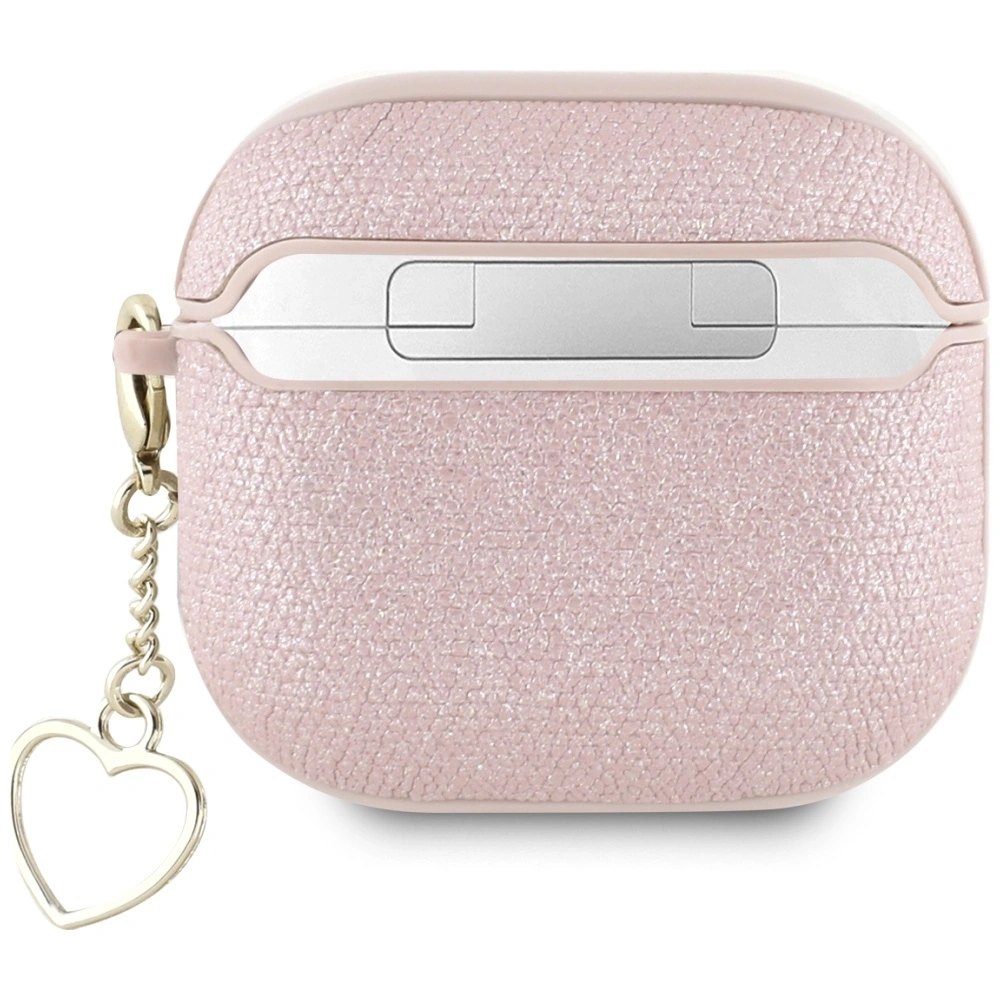 Etui Guess Metallic Script Charm do Apple AirPods 4 różowy