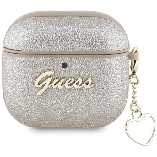 Buy Guess Metallic Script Charm Apple AirPods 4 gold - 3666339452056 - {ean13} - Home Screen Store Europe