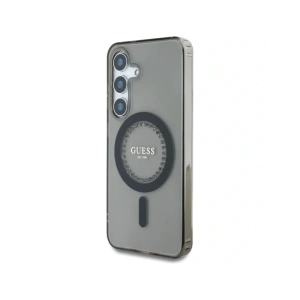 Kup Guess Rhinestones Imprimat Logo Clasic MagSafe Samsung Galaxy S25 negru - 3666339449520 - {ean13} - Sklep Home Screen