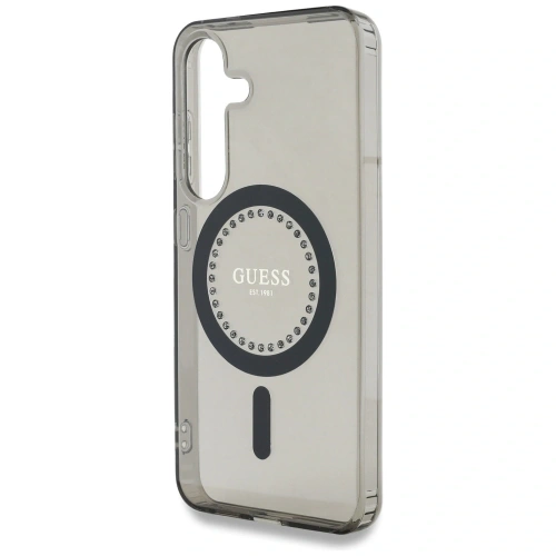 Kup Guess Rhinestones Imprimat Logo Clasic MagSafe Samsung Galaxy S25 negru - 3666339449520 - {ean13} - Sklep Home Screen