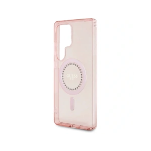 Kup Guess Strass imprimate cu logo clasic MagSafe Samsung Galaxy S25 Ultra roz - 3666339449551 - {ean13} - Sklep Home Screen
