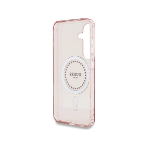 Kup Guess Rhinestones Imprimat Logo Clasic MagSafe Samsung Galaxy S25 roz - 3666339449544 - {ean13} - Sklep Home Screen