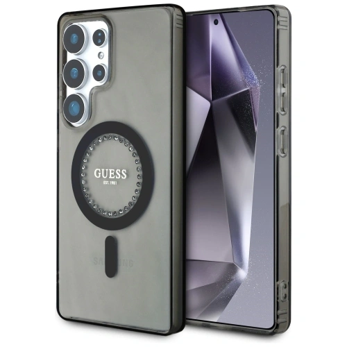 Kup Guess Bijuterii strălucitoare Tipărit Logo Clasic MagSafe Samsung Galaxy S25 Ultra negru - 3666339449537 - {ean13} - Sklep Home Screen