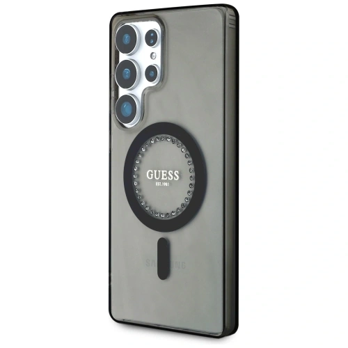 Kup Guess Bijuterii strălucitoare Tipărit Logo Clasic MagSafe Samsung Galaxy S25 Ultra negru - 3666339449537 - {ean13} - Sklep Home Screen