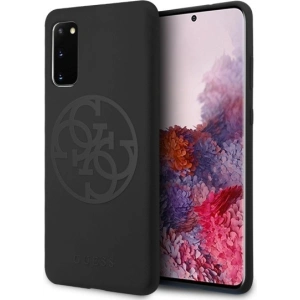 Kup Etui Guess GUHCS62LS4GBK Samsung Galaxy S20 G980 black/czarny hard case Silicone 4G Tone On Tone - GUE487BLK - {ean13} - Sklep Home Screen