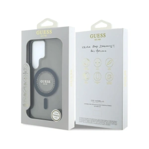Kup Guess Strasszos Nyomtatott Klasszikus Logó MagSafe Samsung Galaxy S25 Ultra fekete - 3666339449537 - {ean13} - Sklep Home Screen