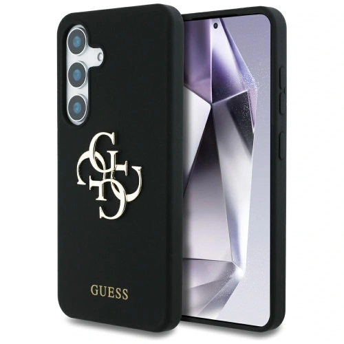 Kup Etui Guess Silicone Big 4G Logo Bottom Script Samsung Galaxy S25 černé - 3666339449360 - {ean13} - Sklep Home Screen