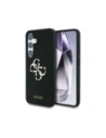 Etui Guess Silicone Big 4G Logo Bottom Script Samsung Galaxy S25 černé