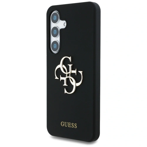 Kup Etui Guess Silicone Big 4G Logo Bottom Script Samsung Galaxy S25 černé - 3666339449360 - {ean13} - Sklep Home Screen